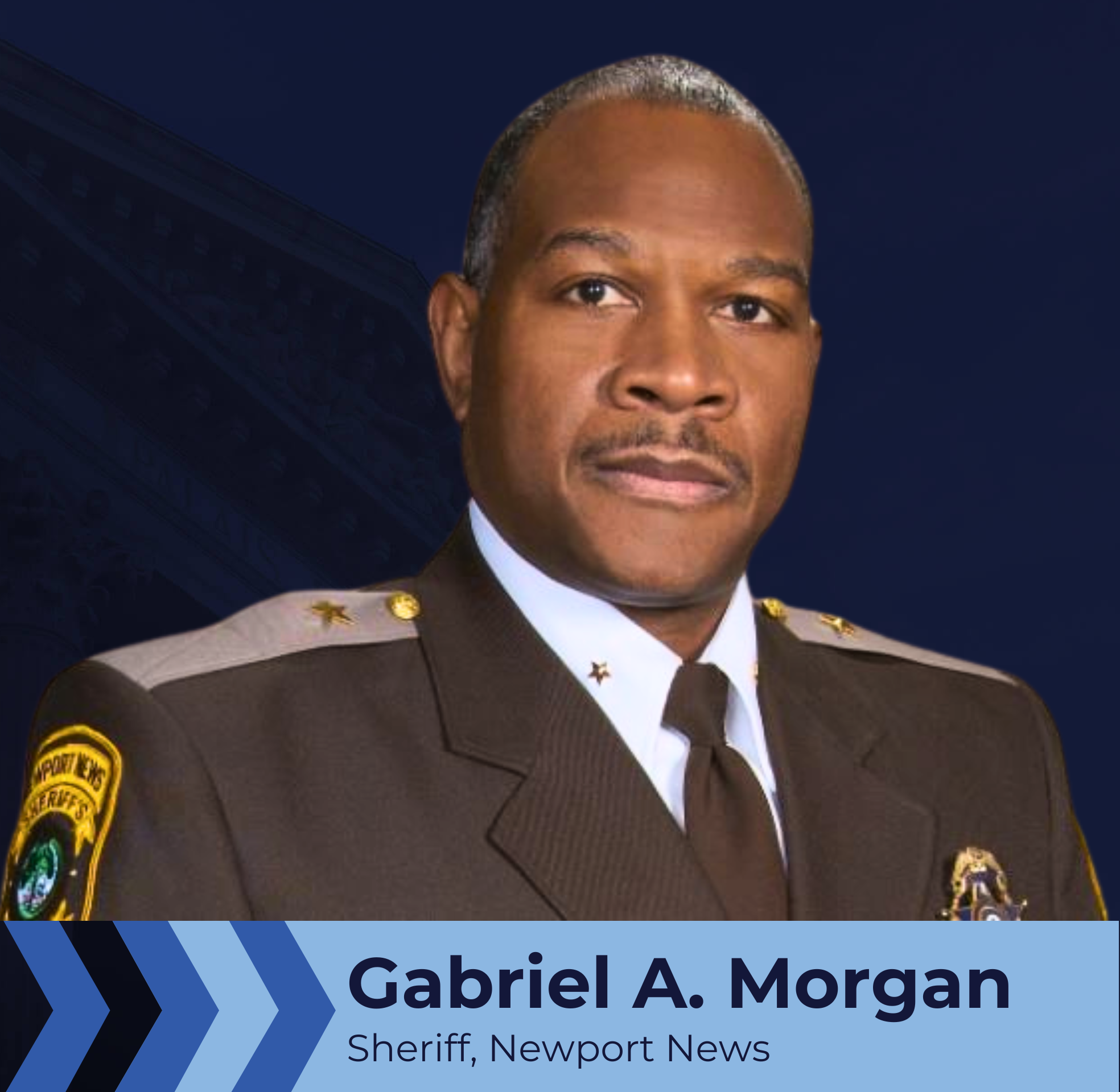 Headshot of Sheriff Gabriel A. Morgan, Newport News.